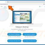 Telegram Virus betrügerische Downloadseite 2