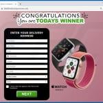 congratulations you are todays winner Betrug Apfel-Uhr