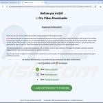 Pro Video Downloader adware official page 2