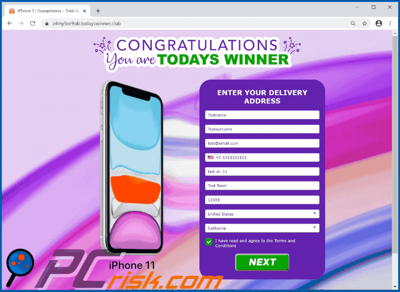 Congratulations You Are Todays Winner Betrug gif