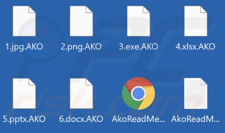 Von AKO-Ransomware verschlüsselte Dateien (.AKO-Erweiterung)