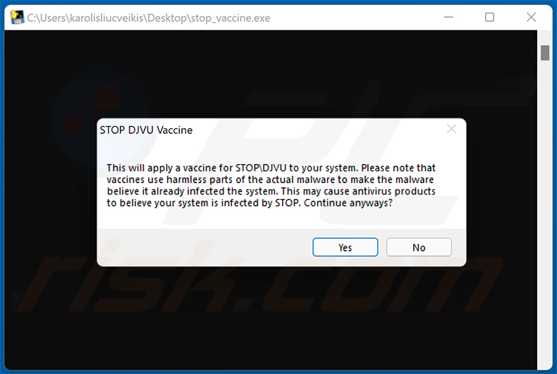 Stop/Djvu Ransomware-Impfstoff von G DATA