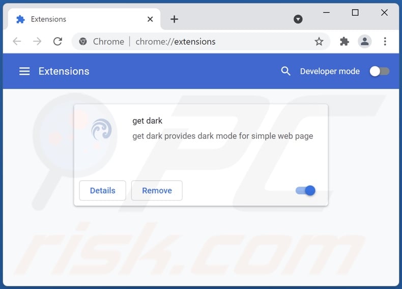 Mit yesjis.com verwandte Google Chrome Erweiterungen entfernen