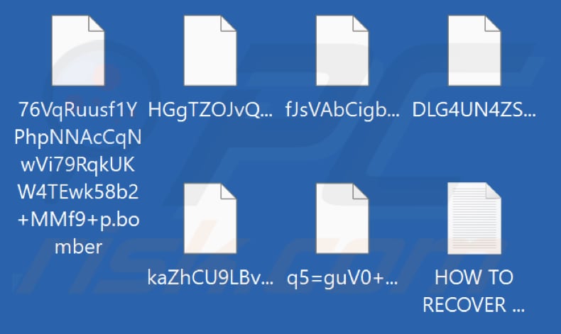 Von Bomber ransomware verschlüsselte Dateien (.bomber Erweiterung)