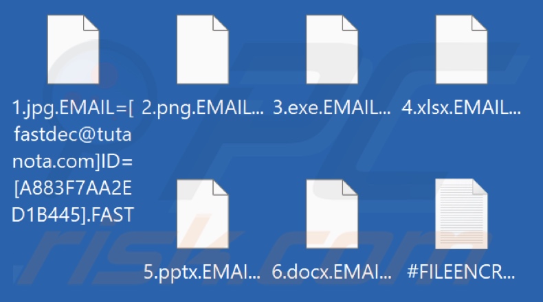 Von FAST-Ransomware verschlüsselte Dateien (.FAST-Erweiterung)
