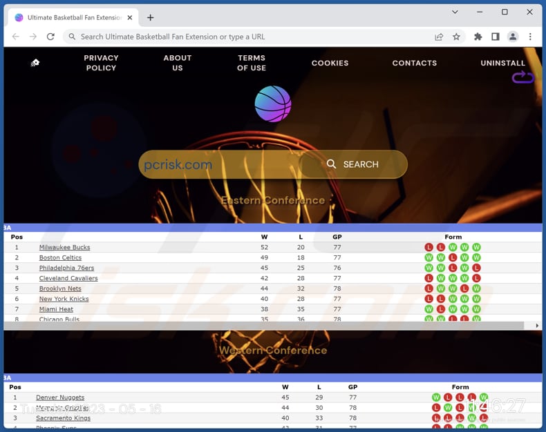 search.basketball-fan.com browser hijacker