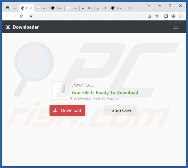 Website zur Förderung Wingman Clock browser hijacker (Muster 1)