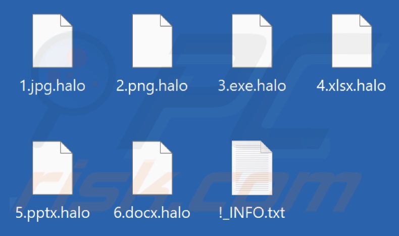 Von Halo-Ransomware verschlüsselte Dateien (.halo-Erweiterung)