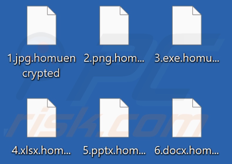 Von HomuWitch ransomware verschlüsselte Dateien (.homuencrypted-Erweiterung)