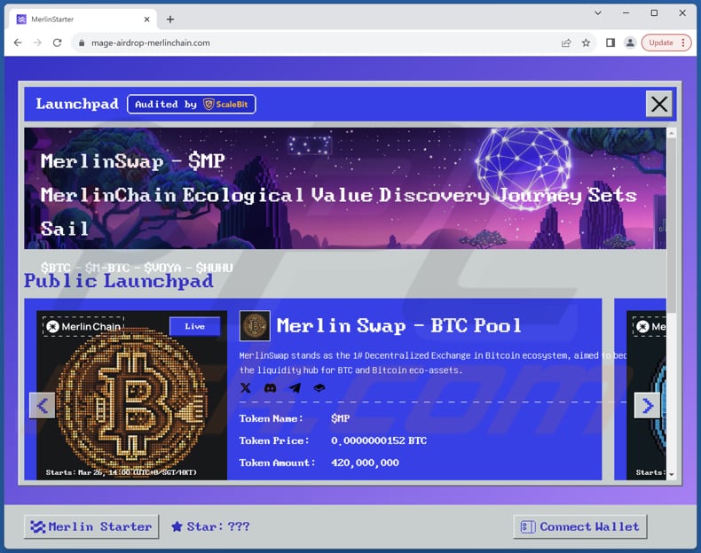 Merlin Swap Airdrop Betrug