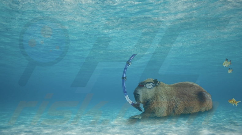 Capibara Erpressersoftware Hintergrundbild
