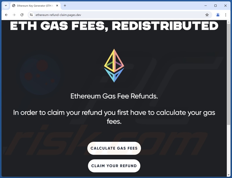 Ethereum Gas Fee Refunds Betrug