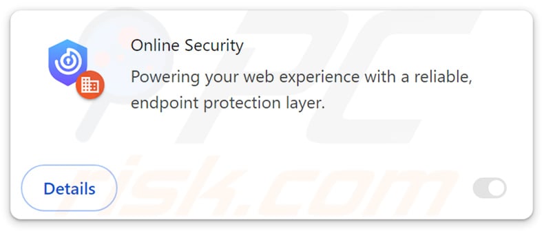 Fake Online Security Chrome-Browser Erweiterung