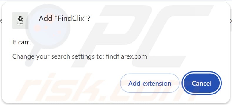 FindClix Browser-Hijacker fragt nach Berechtigungen