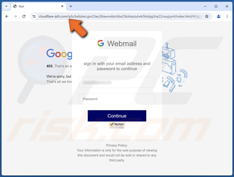 New Messages Notification E-Mail-Betrug Phishing-Seite