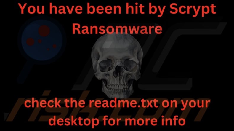 Scrypt ransomware Hintergrundbild