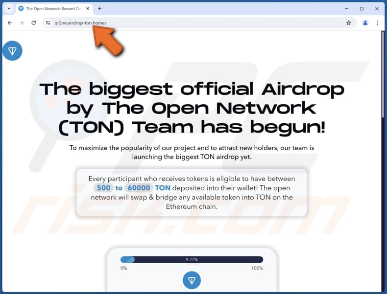 Toncoin (TON) Airdrop Betrug