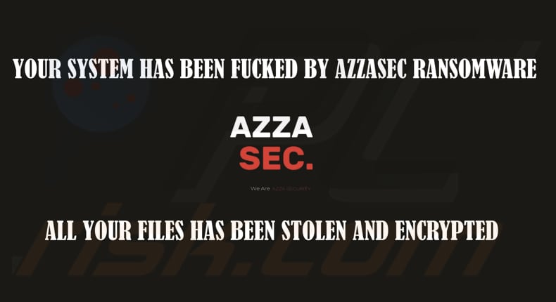 AzzaSec ransomware Hintergrundbild