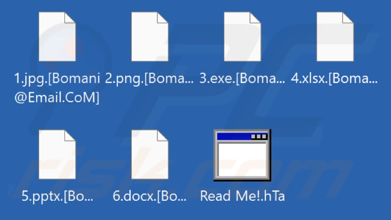 Von Lord Bomani Ransomware verschlüsselte Dateien (.[Bomani@Email.CoM] Erweiterung)