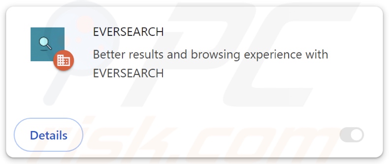 EVERSEARCH browser hijacker