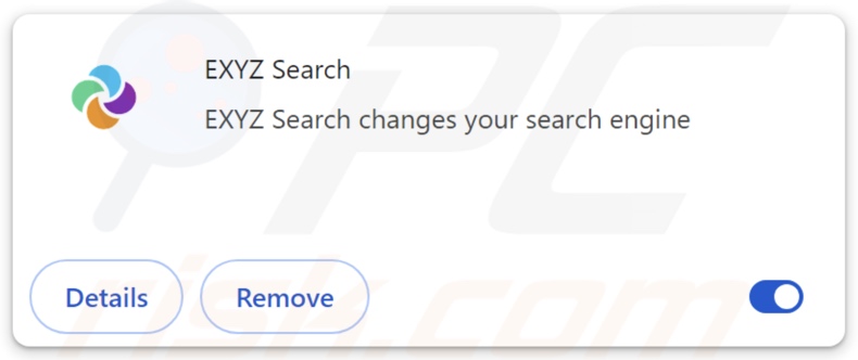 EXYZ Search browser hijacker