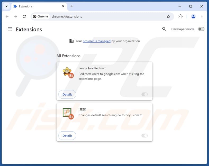 Funny Tool Redirect von Google Chrome entfernen Schritt 2