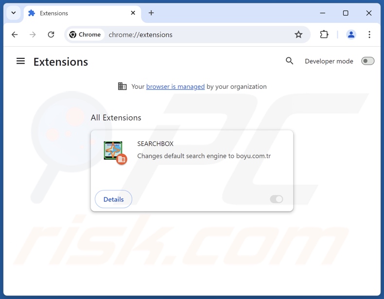 Entfernen von findflarex.com-bezogenen Google Chrome-Erweiterungen