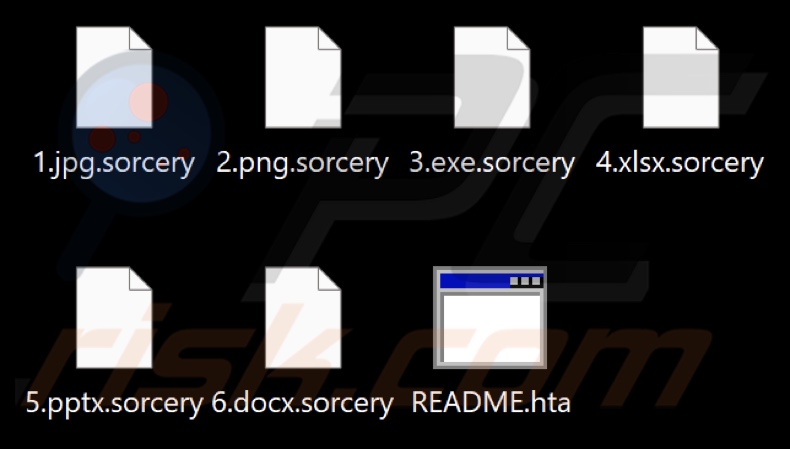 Von Sorcery ransomware verschlüsselte Dateien (.sorcery-Erweiterung)
