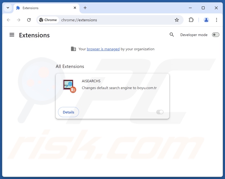 Entfernen von findflarex.com-bezogenen Google Chrome-Erweiterungen