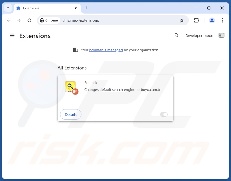 Entfernen von findflarex.com-bezogenen Google Chrome-Erweiterungen