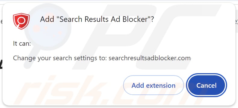 Suchergebnisse Ad Blocker Browser-Hijacker fragt nach Erlaubnis