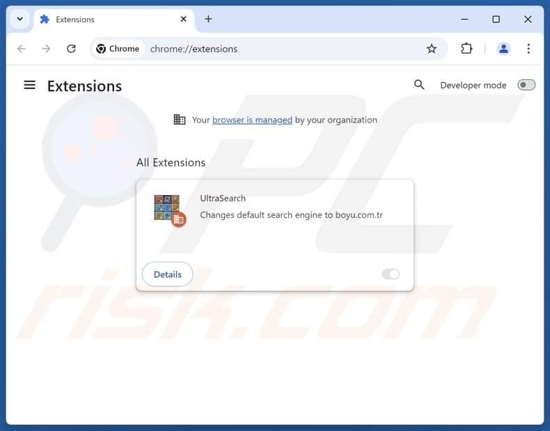 Entfernen von findflarex.com-bezogenen Google Chrome-Erweiterungen