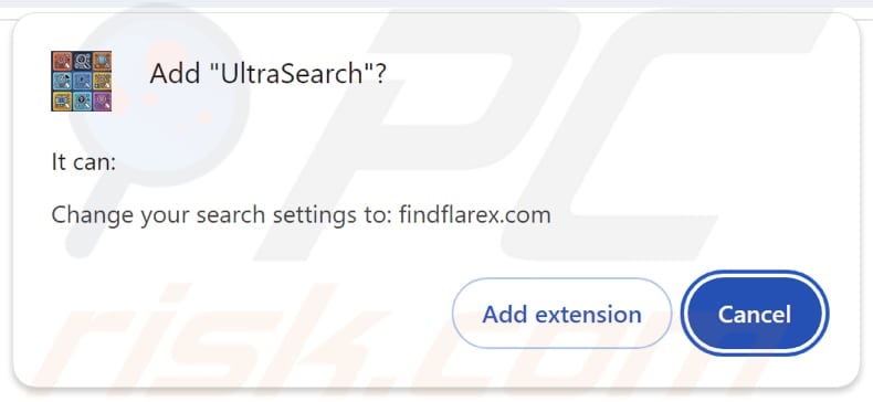 UltraSearch Browser-Hijacker fragt nach Berechtigungen