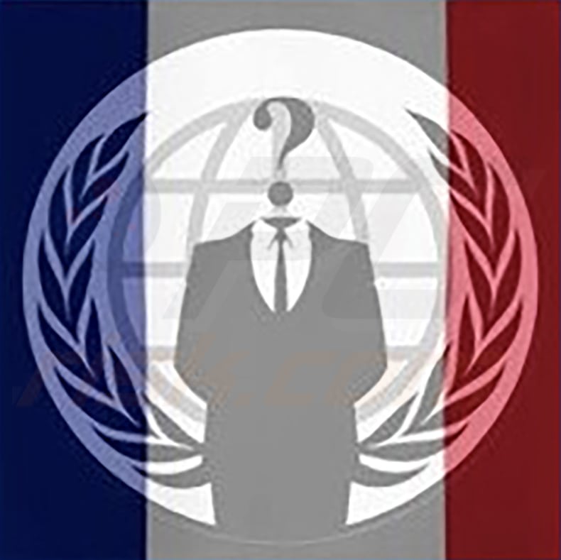 Anonymous France Ransomware Tapete