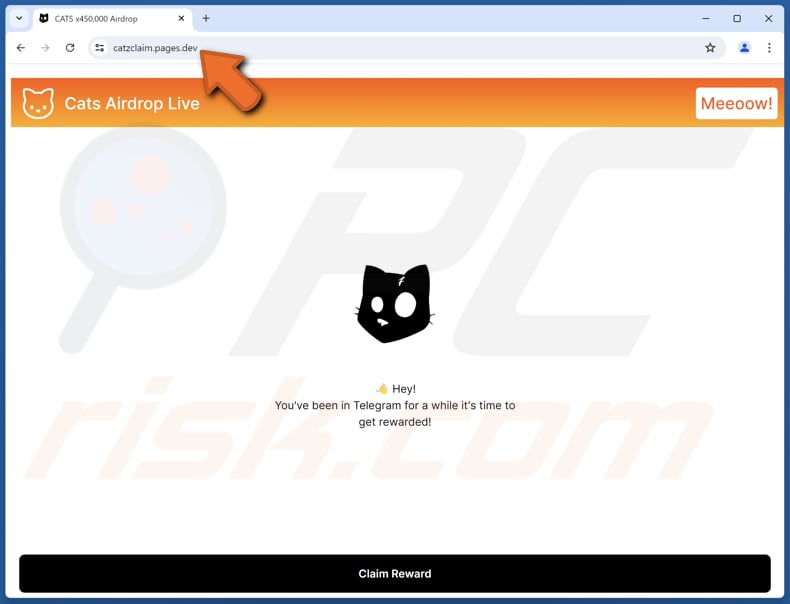 $CATS Airdrop Live Betrug