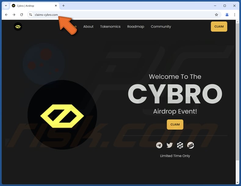 CYBRO Airdrop Betrug