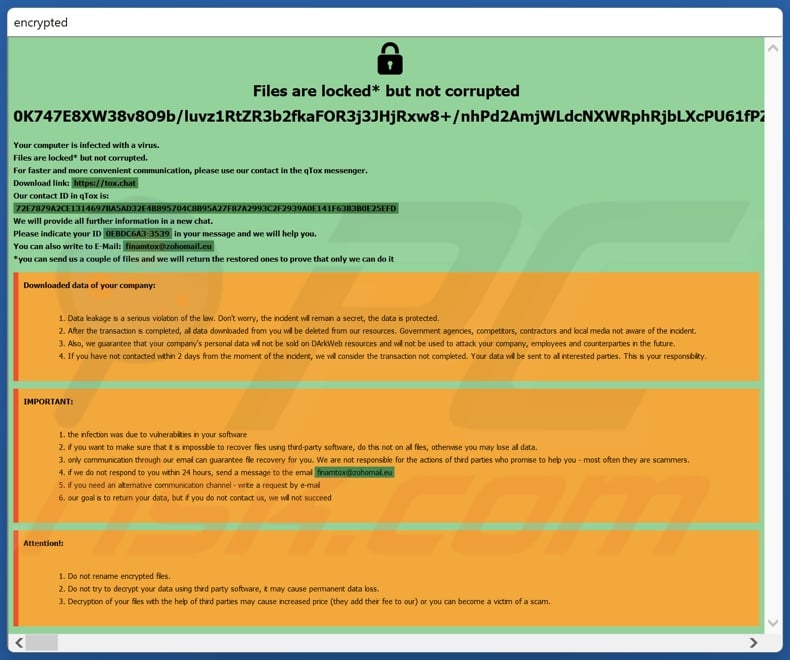 DarkDev ransomware Lösegeldforderung (How_to_back_files.hta)