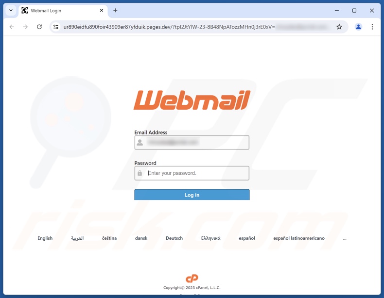 Email Password Expiration Betrugs E-Mail beworben Phishing Website