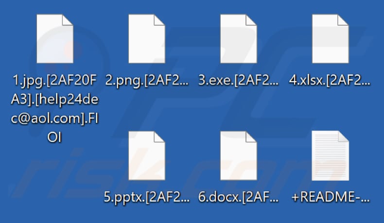 Von FIOI-Ransomware verschlüsselte Dateien (.FIOI-Erweiterung)