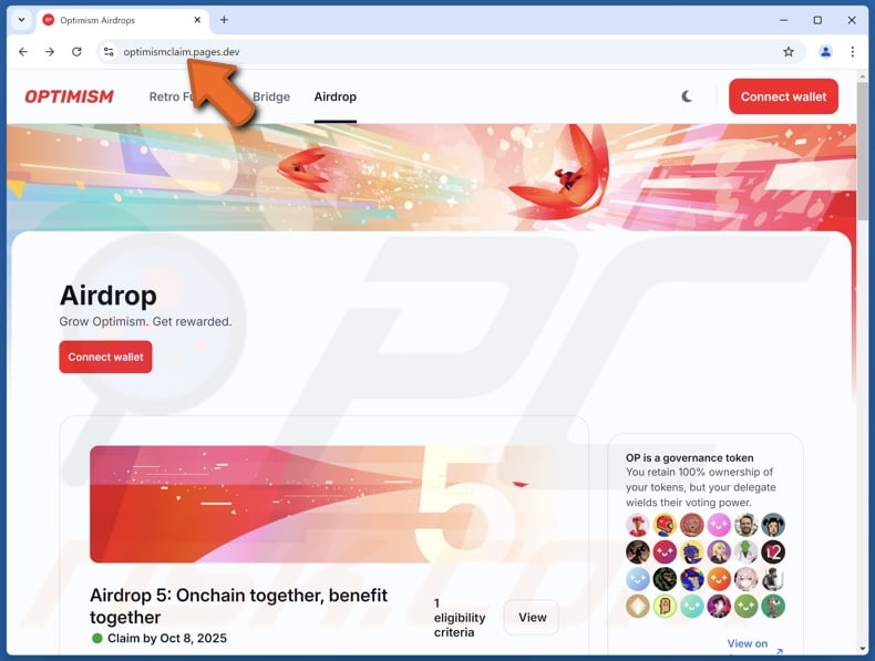 OPTIMISM Airdrop Betrug