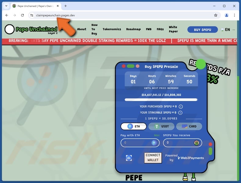 $PEPU Presale Betrug