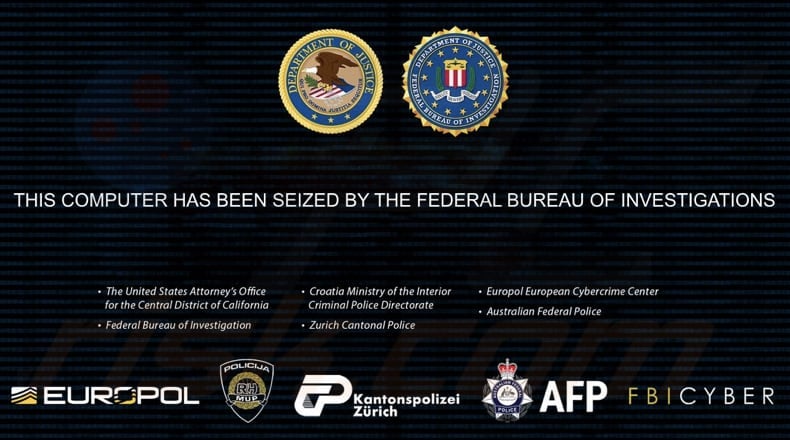 Property Of The FBI ransomware Hintergrundbild