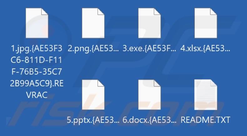 Von REVRAC-Ransomware verschlüsselte Dateien (.REVRAC-Erweiterung)