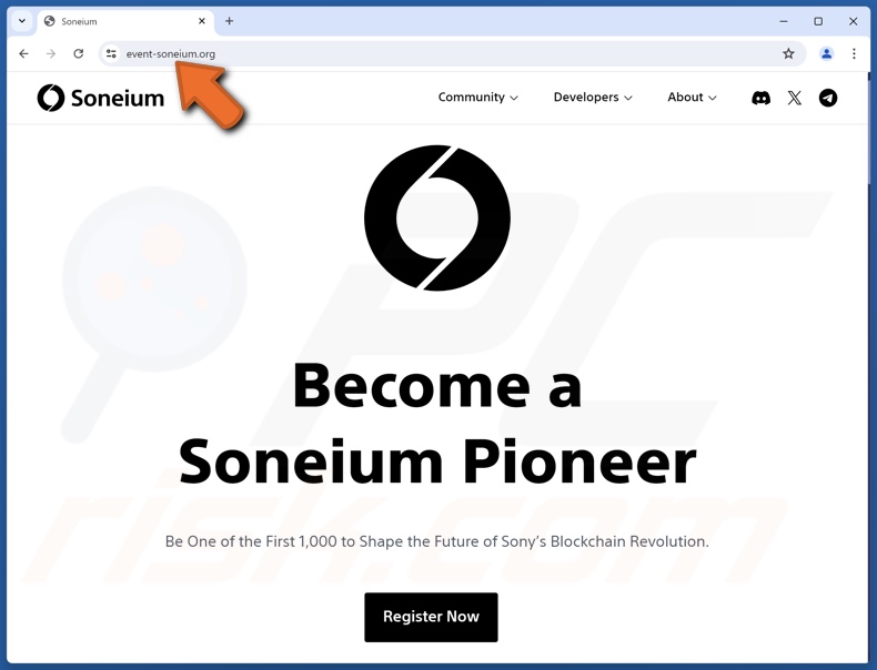 Soneium Registration Betrug