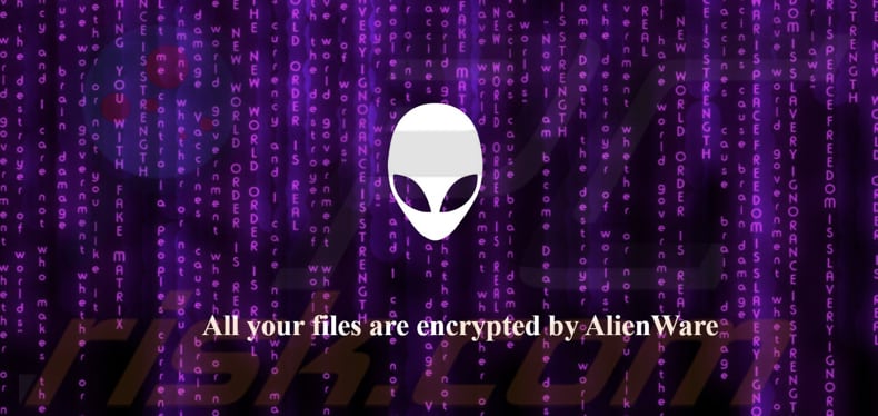 AlienWare ransomware Hintergrundbild