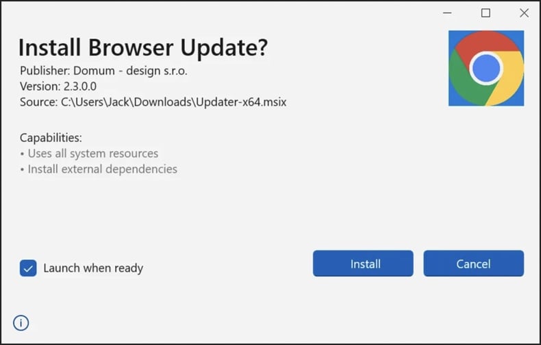 Gefälschte Chrome-Update-Seite verbreitet CoinLurker-Malware