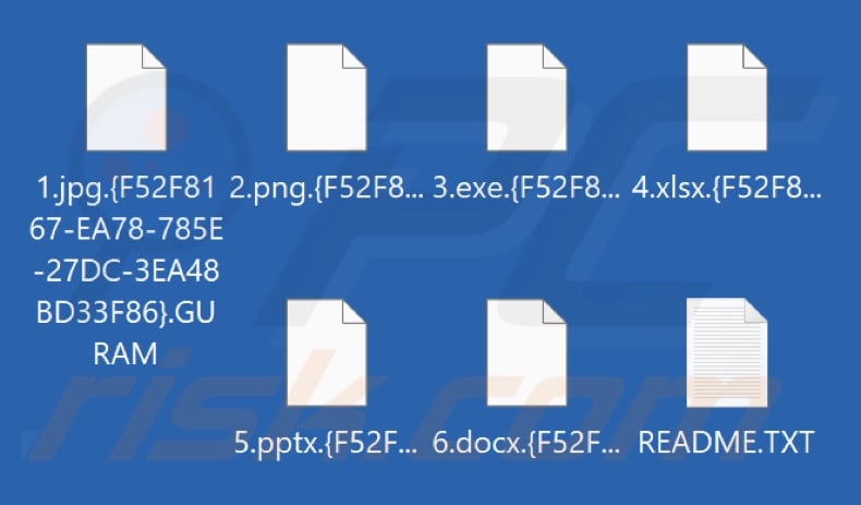 Von GURAM ransomware verschlüsselte Dateien (.GURAM Erweiterung)