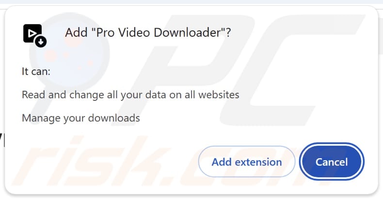 Pro Video Downloader adware Berechtigungen