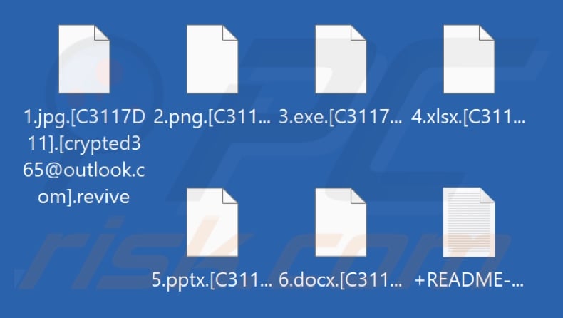 Von Revive ransomware verschlüsselte Dateien (.revive-Erweiterung)