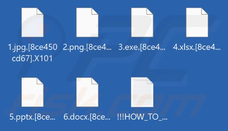 Von X101-Ransomware verschlüsselte Dateien (.X101-Erweiterung)